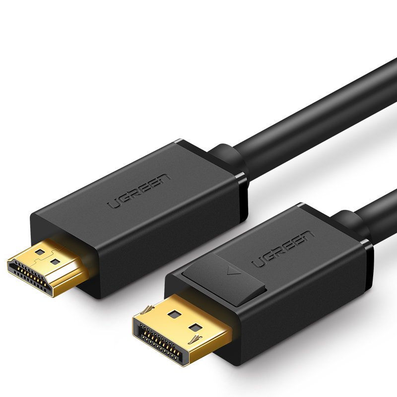 Ugreen vienkryptis DisplayPort į HDMI kabelis 4K 30Hz 32 AWG 1,5m juodas (DP101 10239)