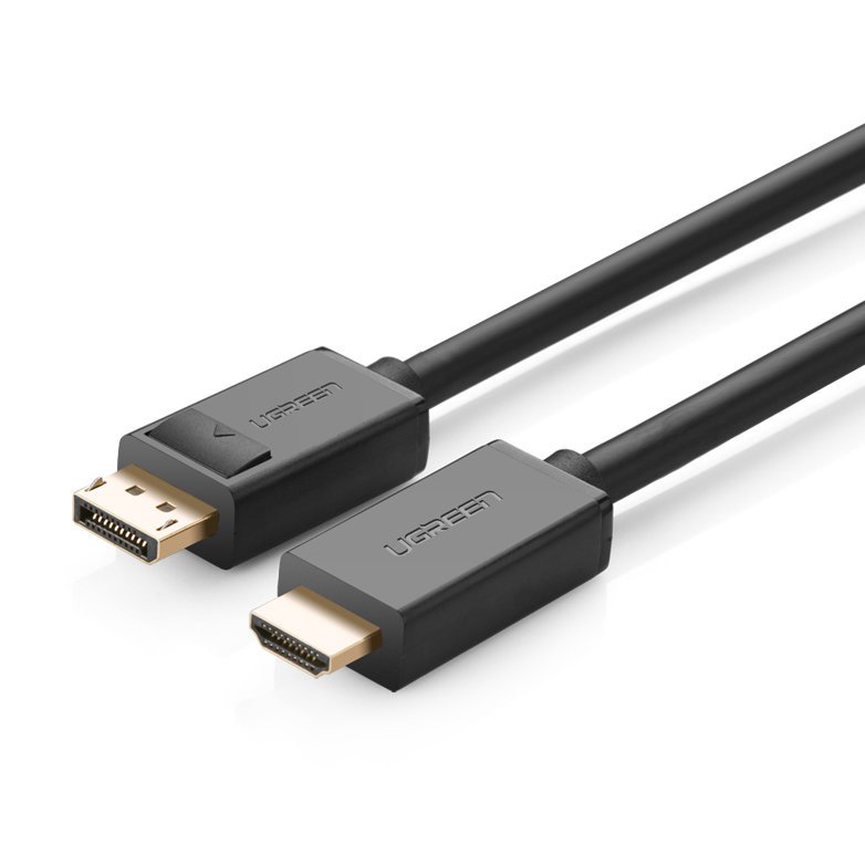 Ugreen vienkryptis DisplayPort į HDMI kabelis 4K 30Hz 32 AWG 1,5m juodas (DP101 10239)
