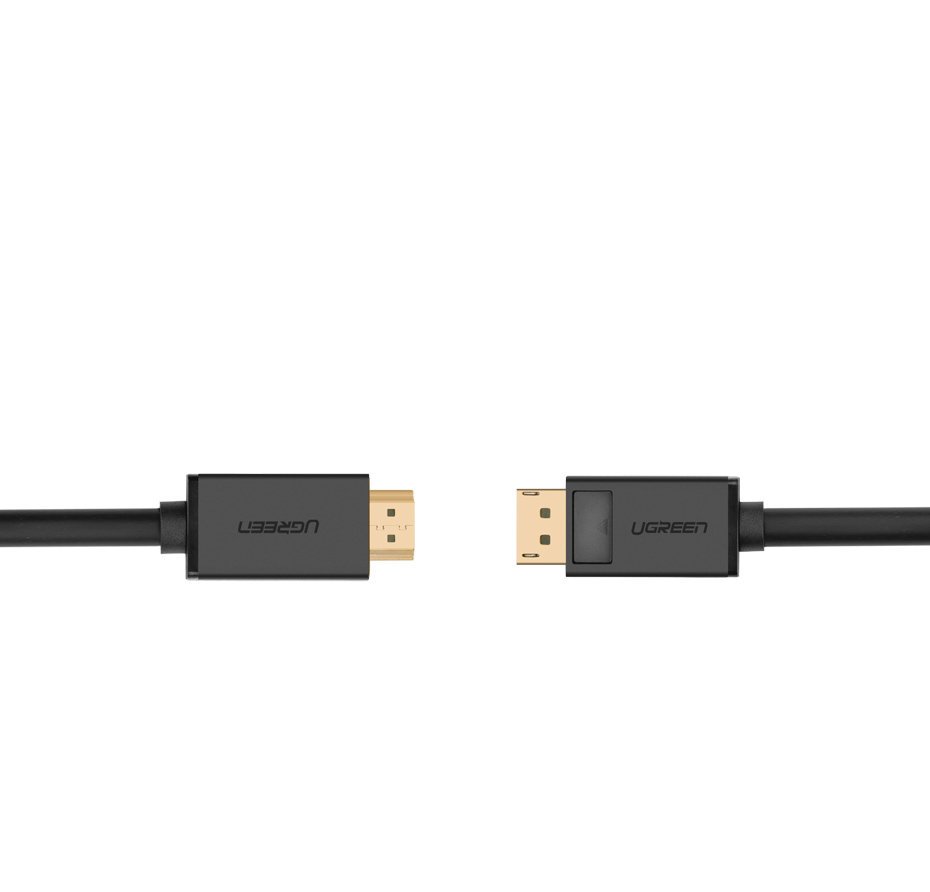 Ugreen vienkryptis DisplayPort į HDMI kabelis 4K 30Hz 32 AWG 1,5m juodas (DP101 10239)