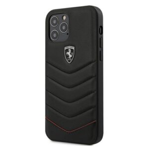 Ferrari Off Track Quilted dėklas iPhone 12 Pro Max 6.7" – juodas