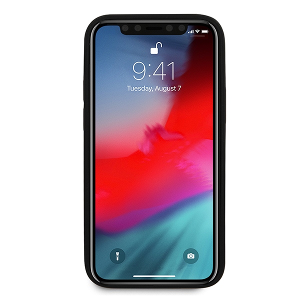 Ferrari odinis dėklas iPhone 12 mini – juodas (Off Track Quilted)
