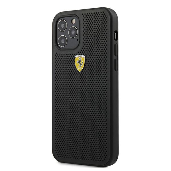 Ferrari dėklas iPhone 12/12 Pro – juodas