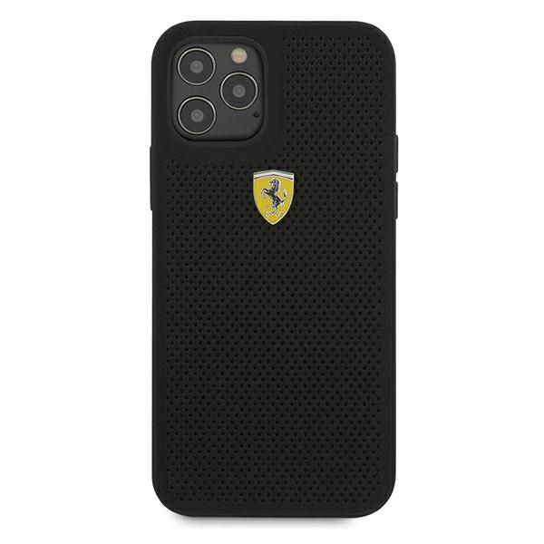 Ferrari dėklas iPhone 12/12 Pro – juodas