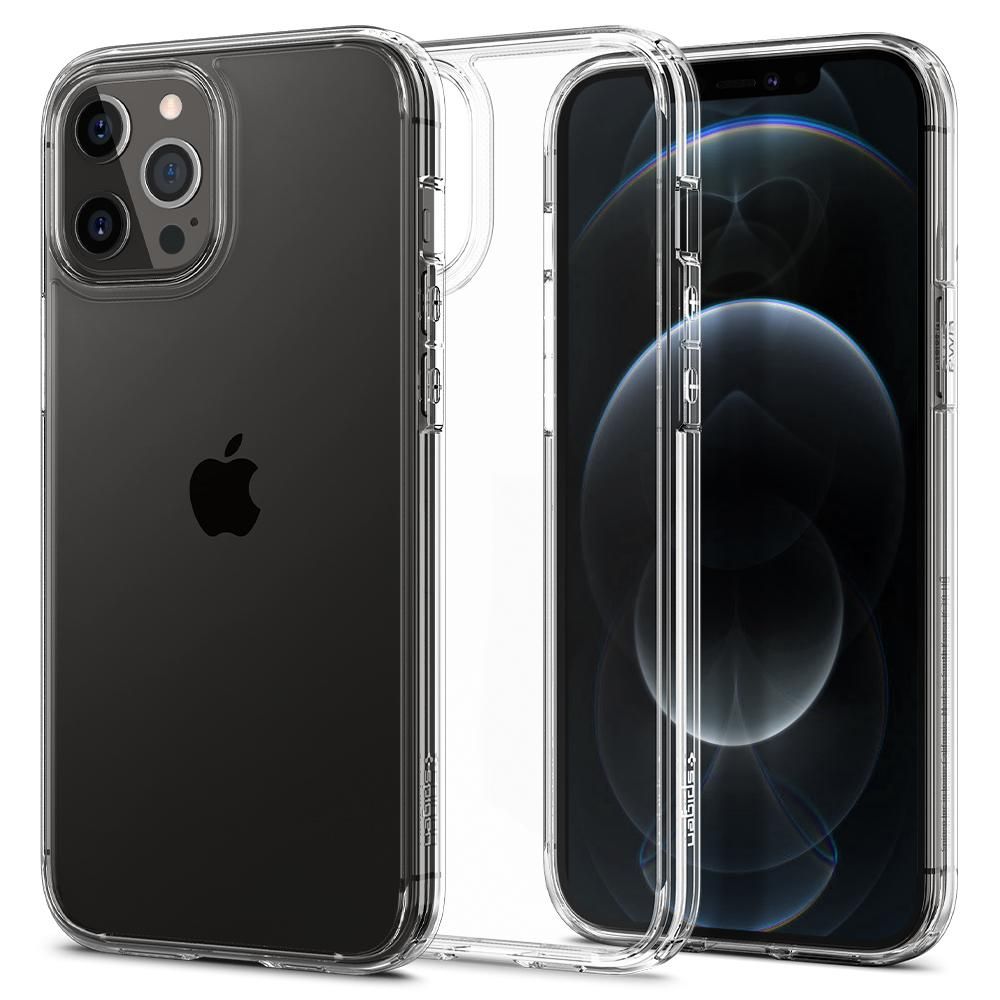 Dėklas Spigen Ultra Hybrid iPhone 12 / 12 Pro, skaidrus