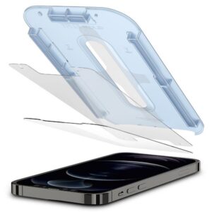 Apsauginis stiklas Spigen Glas.tR EZ Fit 2 vnt. iPhone 12 / 12 Pro, skaidrus