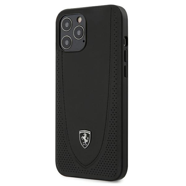 Ferrari Off Track Perforated dėklas iPhone 12 Pro Max – juodas