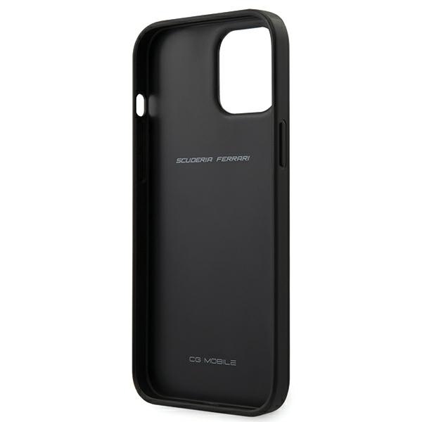 Ferrari Off Track Perforated dėklas iPhone 12 Pro Max – juodas