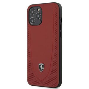 Ferrari Off Track Perforated dėklas iPhone 12 Pro Max – raudonas