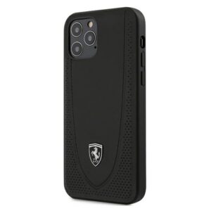 Ferrari Off Track Perforated dėklas iPhone 12/12 Pro – juodas