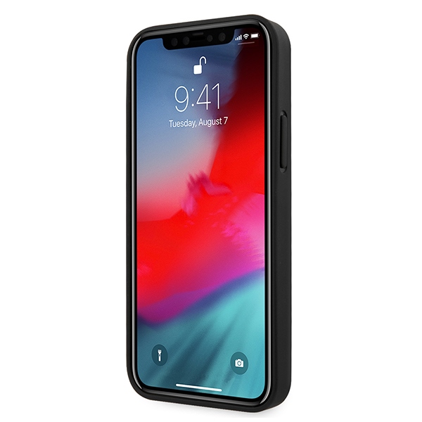 Guess Saffiano dėklas iPhone 12 Pro Max – raudonas
