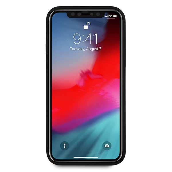 Guess Saffiano dėklas iPhone 12 Pro Max – raudonas