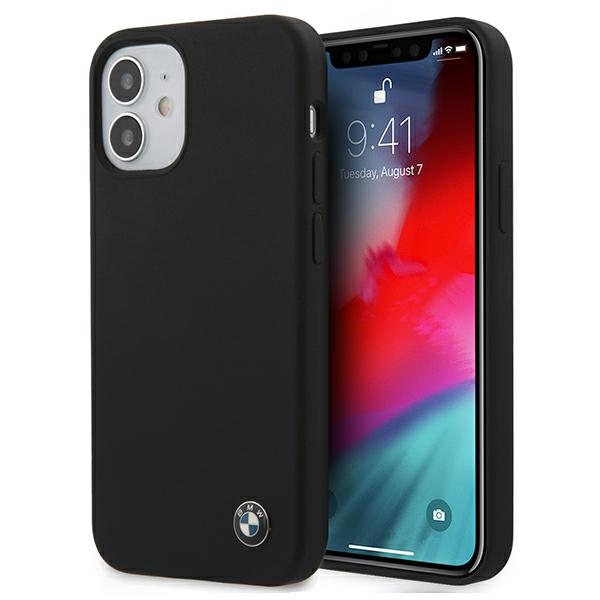 BMW silikoninis dėklas iPhone 12 mini – juodas