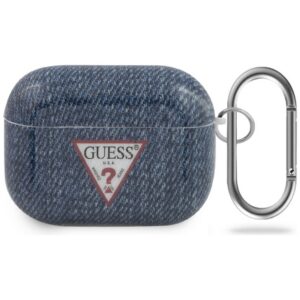 Guess Jeans dėklas AirPods Pro – tamsiai mėlynas