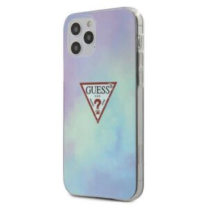 Guess Tie & Dye dėklas iPhone 12 Pro Max – mėlynas