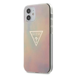 Guess dėklas iPhone 12 mini – rožinis Tie & Dye