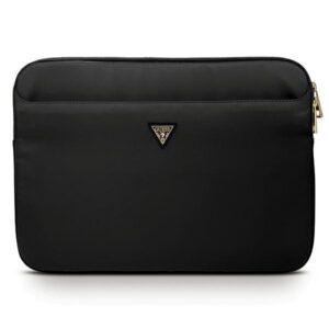 Guess Nylon Triangle Logo dėklas 13" nešiojamajam kompiuteriui – juodas