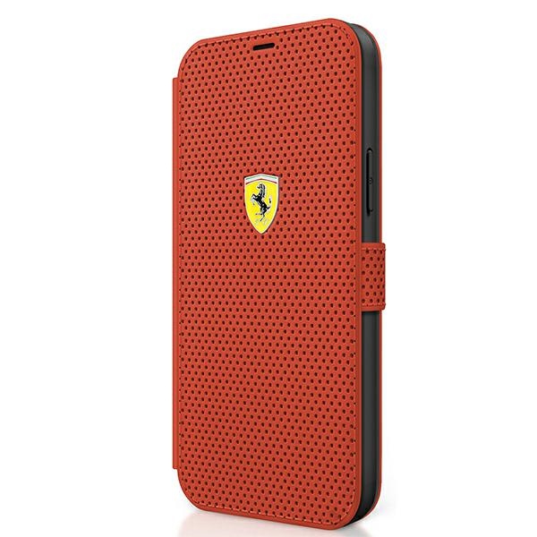 Ferrari atverčiamas dėklas iPhone 12 mini – raudonas