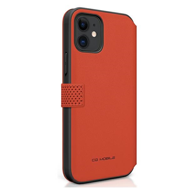 Ferrari atverčiamas dėklas iPhone 12 mini – raudonas