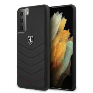 Ferrari Off Track Quilted dėklas Galaxy S21+ – juodas