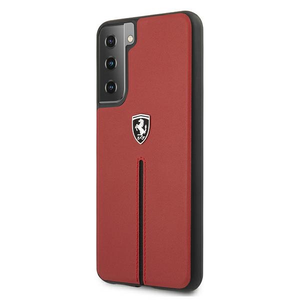 Ferrari odinis dėklas Samsung Galaxy S21+ – raudonas