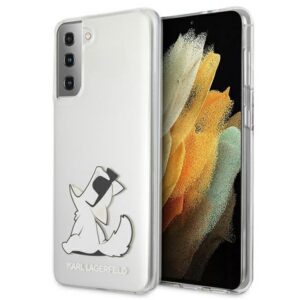 Karl Lagerfeld Choupette Fun dėklas Galaxy S21+ – skaidrus