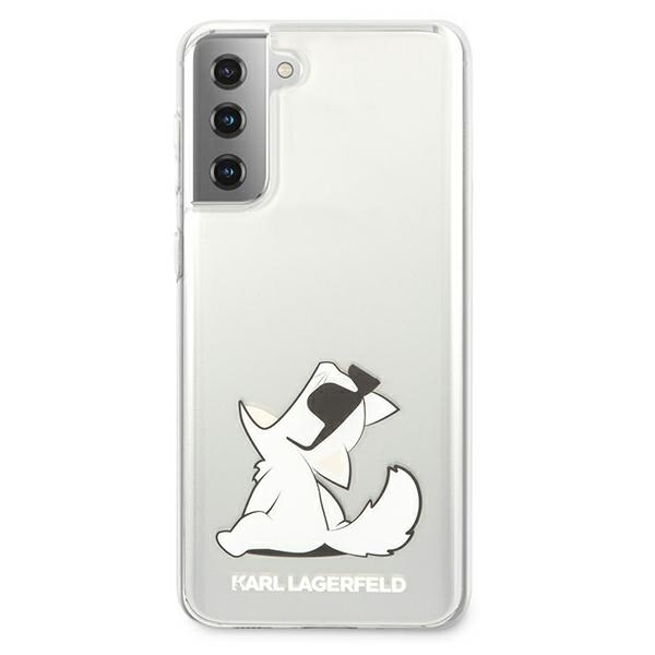 Karl Lagerfeld Choupette Fun dėklas Galaxy S21+ – skaidrus