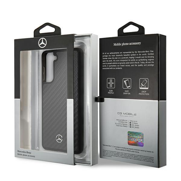 Mercedes-Benz Dynamic Line odinis dėklas Galaxy S21+ – juodas