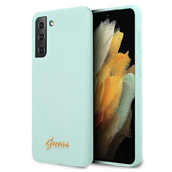 Guess silikoninis dėklas Galaxy S21+ – mėlynas