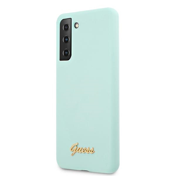 Guess silikoninis dėklas Galaxy S21+ – mėlynas