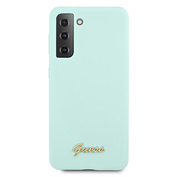Guess silikoninis dėklas Galaxy S21+ – mėlynas