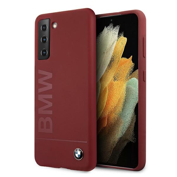 BMW silikoninis dėklas Galaxy S21+ – raudonas