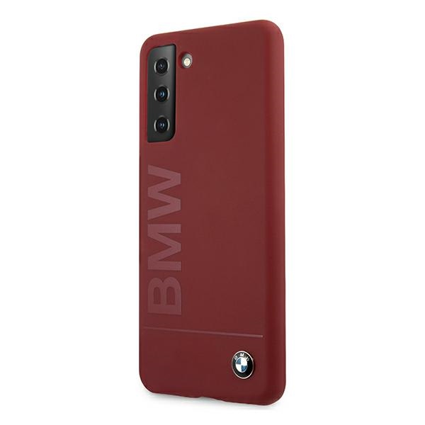 BMW silikoninis dėklas Galaxy S21+ – raudonas