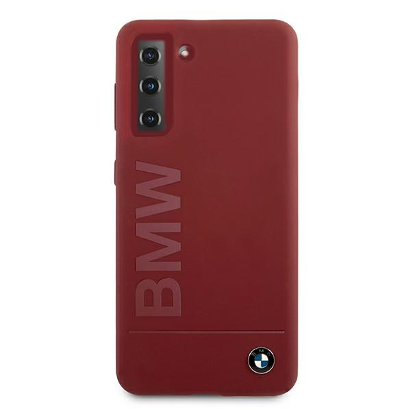 BMW silikoninis dėklas Galaxy S21+ – raudonas