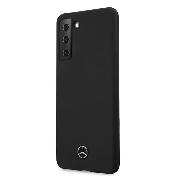 Mercedes-Benz silikoninis dėklas Galaxy S21+ – juodas