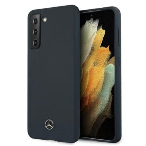 Mercedes-Benz silikoninis dėklas Galaxy S21+ – mėlynas