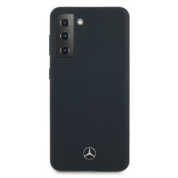 Mercedes-Benz silikoninis dėklas Galaxy S21+ – mėlynas