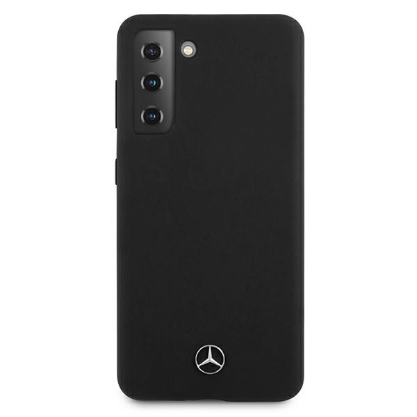 Mercedes-Benz silikoninis dėklas Samsung Galaxy S21 – juodas