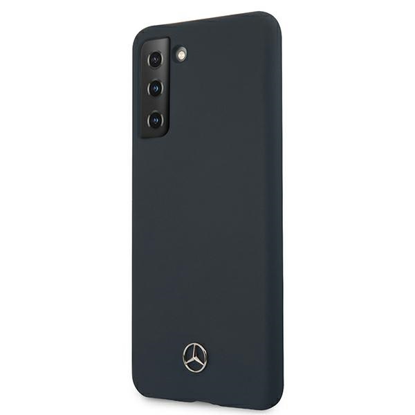 Mercedes-Benz silikoninis dėklas Galaxy S21 – mėlynas