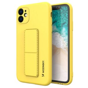 Wozinsky Kickstand dėklas iPhone 12 Pro Max – geltonas