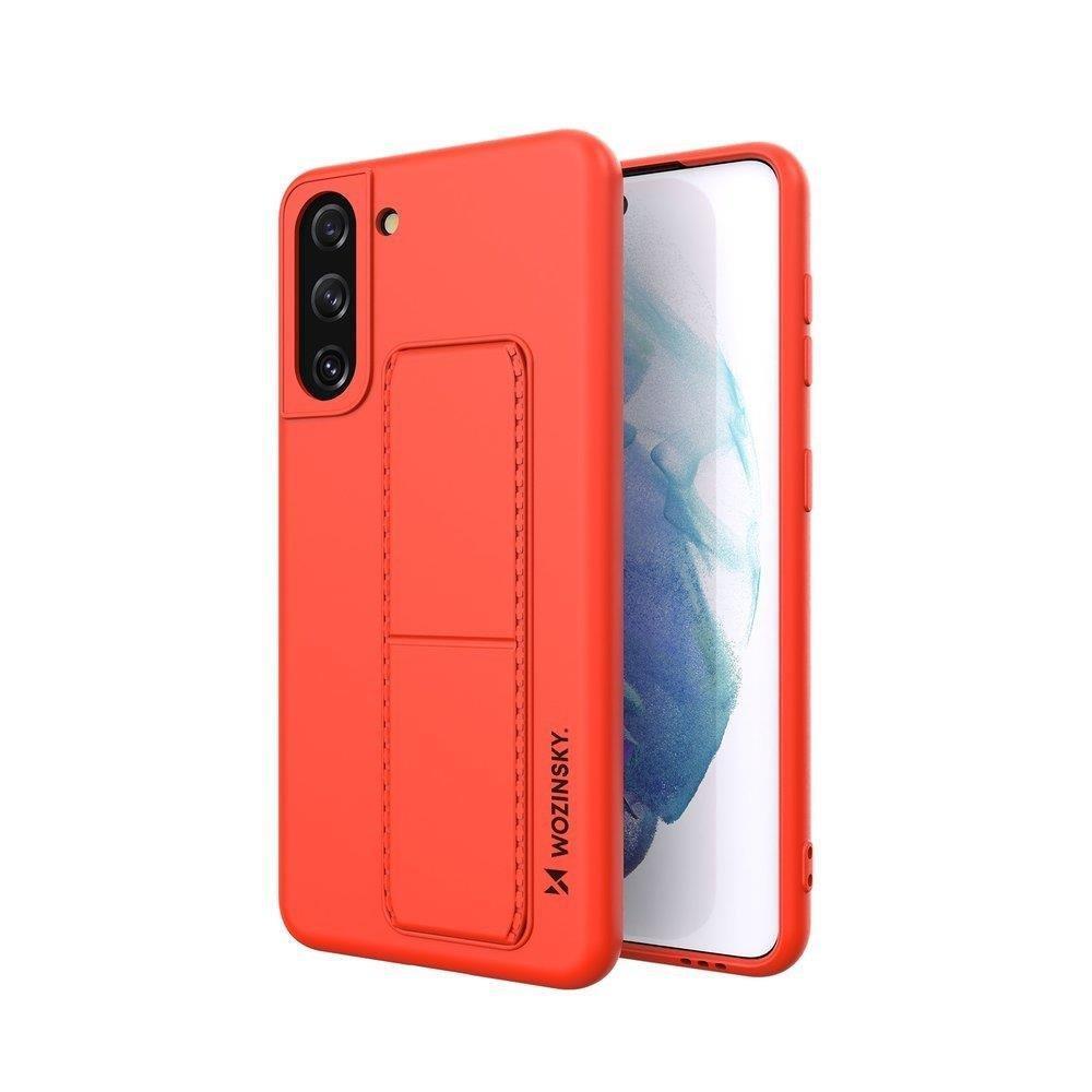 Wozinsky Kickstand dėklas Samsung Galaxy S21+ 5G – raudonas