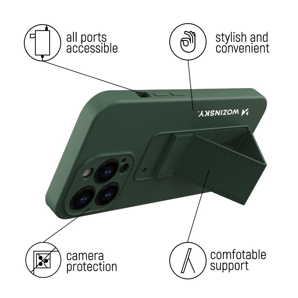 Wozinsky Kickstand dėklas Xiaomi Redmi 10X 4G / Note 9 – mėlynas