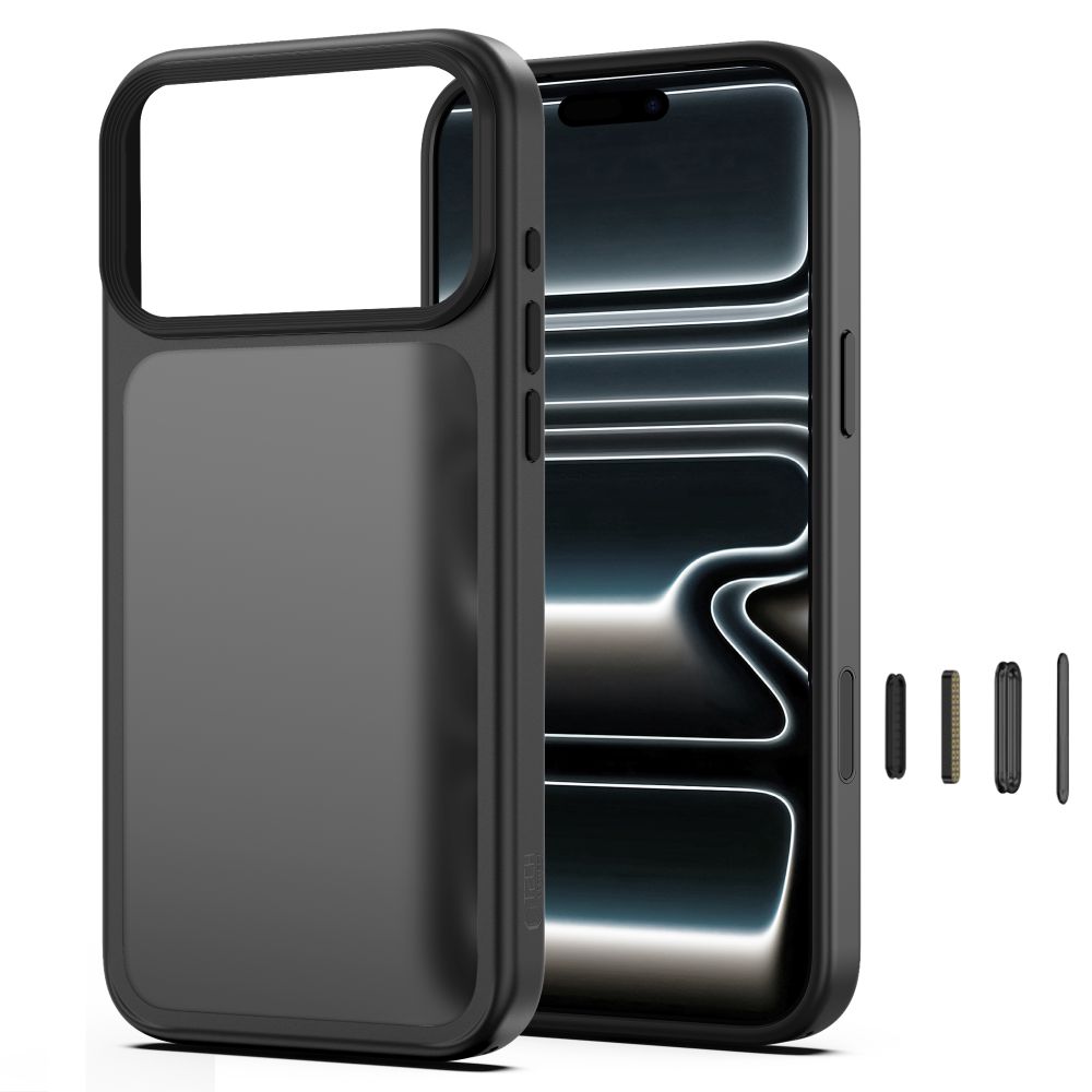 Dėklas Tech-Protect Magmat CC iPhone 17 Pro / 18 Pro, matinis juodas