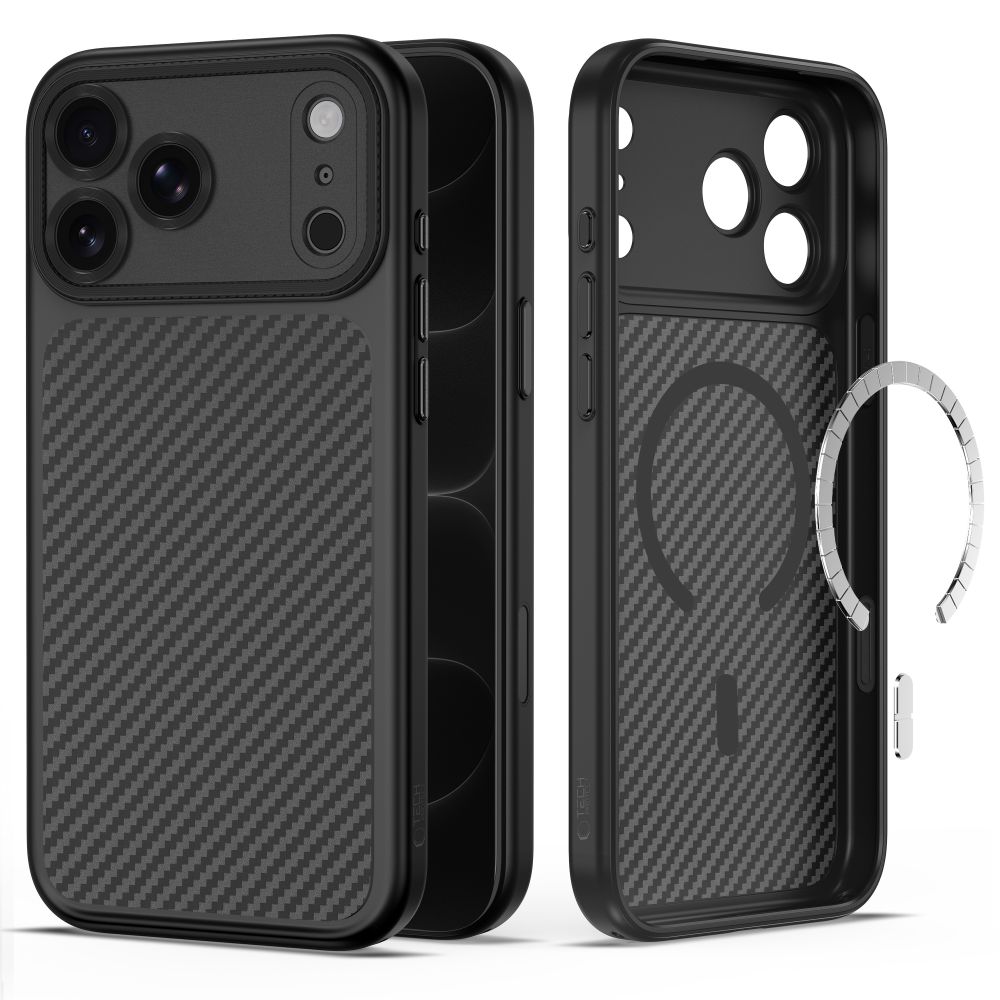 Dėklas Tech-Protect MagCam MagSafe iPhone 17 Pro / 18 Pro, juodas
