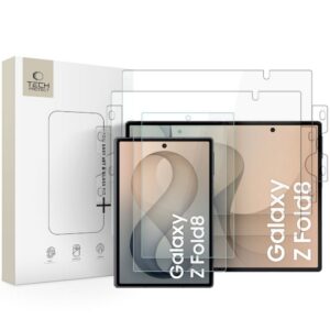 Apsauginis stiklo ir plėvelės rinkinys Tech-Protect Easy Set Foil & Glass Fit+ 4in1 Galaxy Z Fold 8, skaidrus