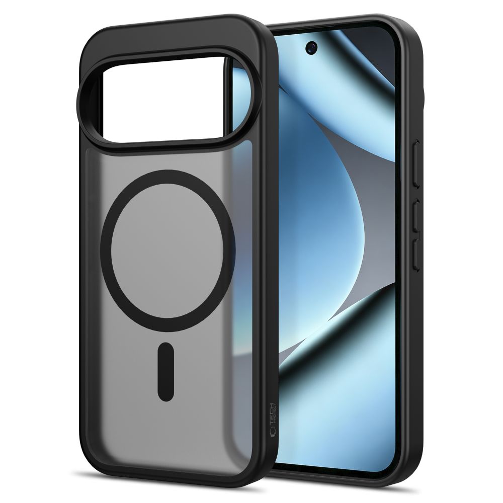 Dėklas Tech-Protect Magmat MagSafe Pixel 9 Pro XL / 10 Pro XL / 11 Pro XL, matinis juodas