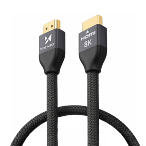 Wozinsky HDMI 2.1 laidas 8K 60 Hz 48 Gbps / 4K 120 Hz / 2K 144 Hz 1 m sidabrinis (WHDMI-10)