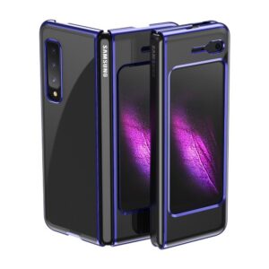 Plonas skaidrus dėklas Samsung Galaxy Fold – mėlynas