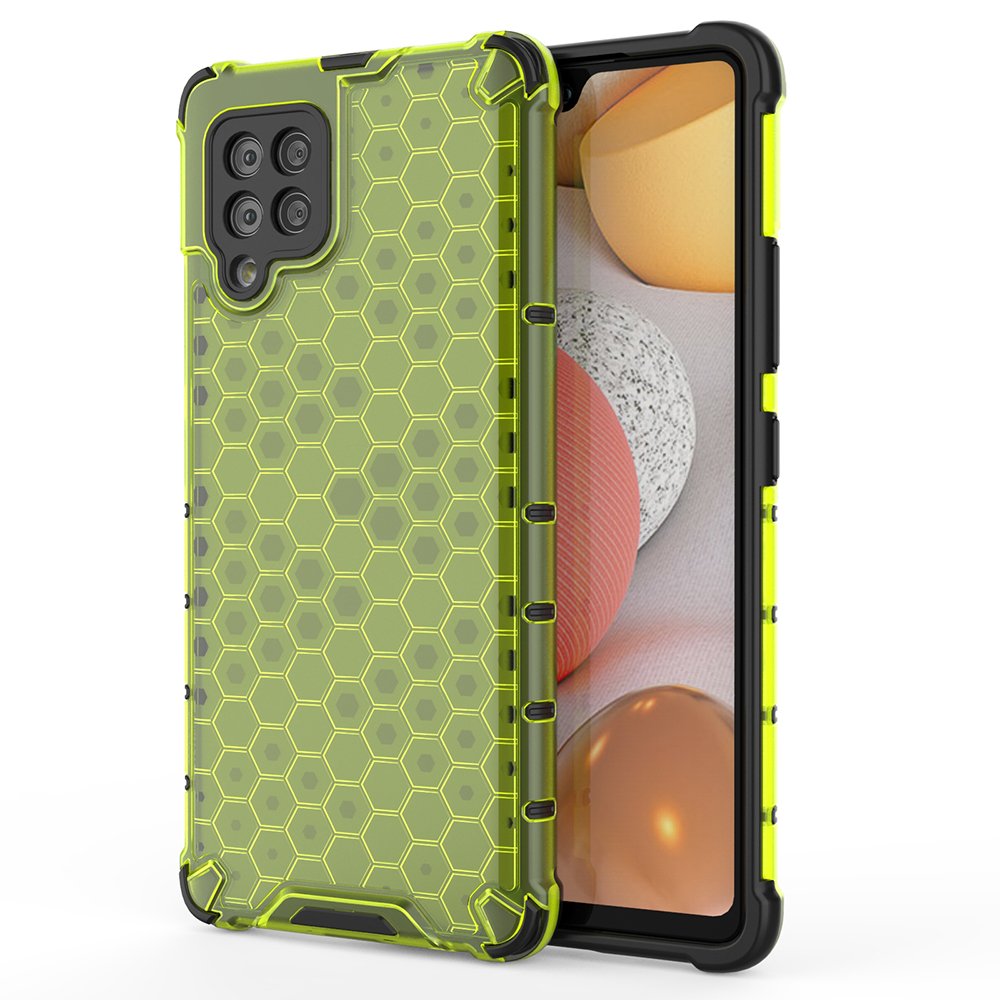 Apsauginis „Honeycomb“ dėklas Samsung Galaxy A42 5G – žalias