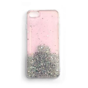 Wozinsky Star Glitter dėklas Poco F3 / Redmi K40 – rožinis