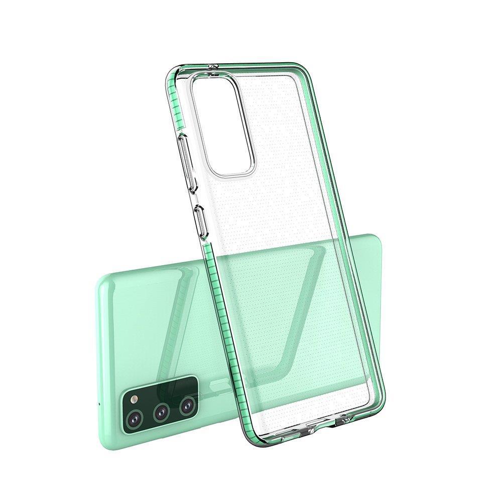 Skaidrus TPU dėklas Samsung Galaxy A02s – juodas